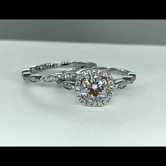 Moissanite ring set with certificate - Picture 8 of 16